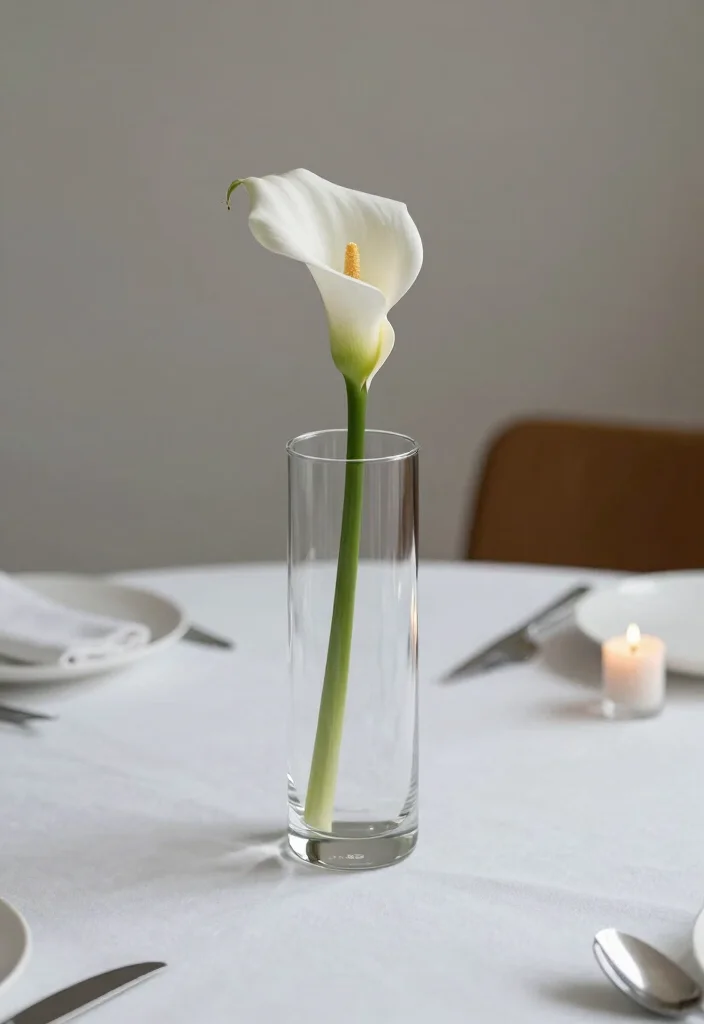 15 White Wedding Flowers Centerpieces Ideas With Classic Beauty 24 15 White Wedding Flowers Centerpieces Ideas With Classic Beauty - 4. Modern Minimalist Arrangements 1