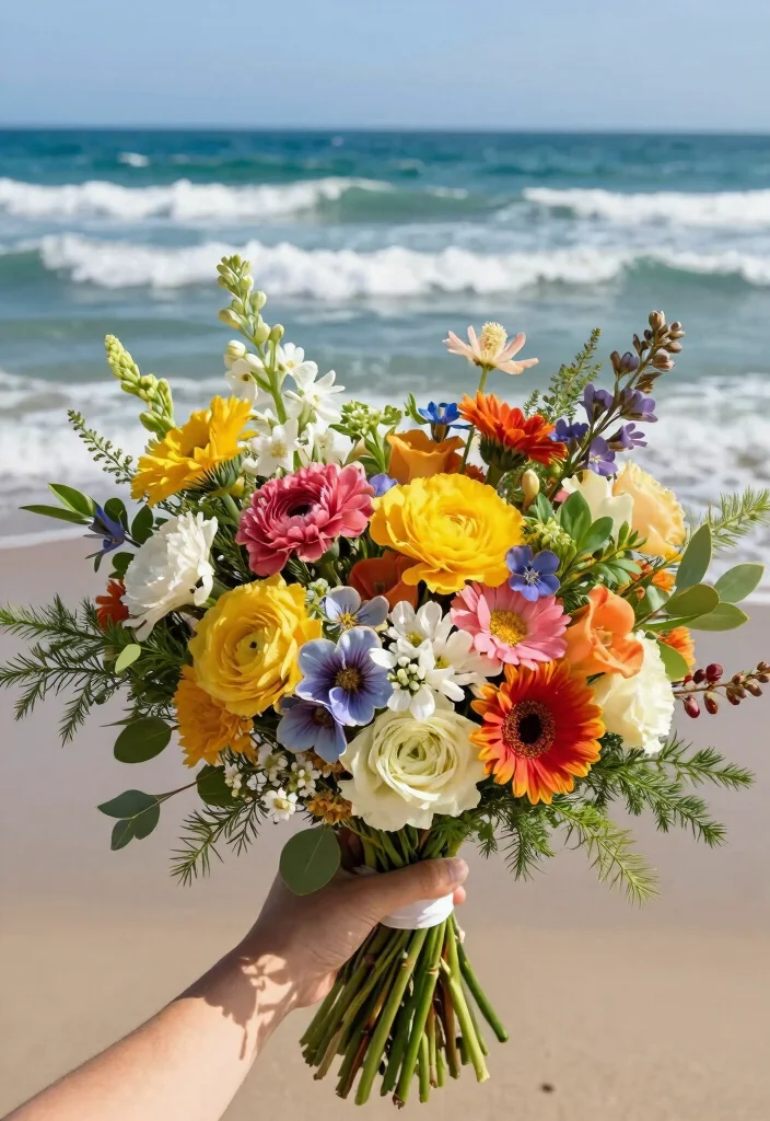 16 Beach Wedding Flowers Bouquet Ideas With Coastal Vibes 18 16 Beach Wedding Flowers Bouquet Ideas With Coastal Vibes - 8. Seasonal Blooms: Embrace Nature's Best 1