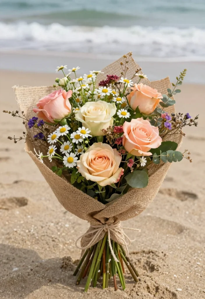 16 Beach Wedding Flowers Bouquet Ideas With Coastal Vibes 29 16 Beach Wedding Flowers Bouquet Ideas With Coastal Vibes - 9. Eco-Chic: Sustainable Flower Options 1