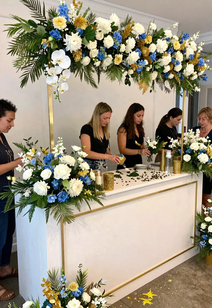 16 Celestial Wedding Flowers Ideas With Dreamy Details 32 16 Celestial Wedding Flowers Ideas With Dreamy Details - 12. Celestial Floral Bars 1