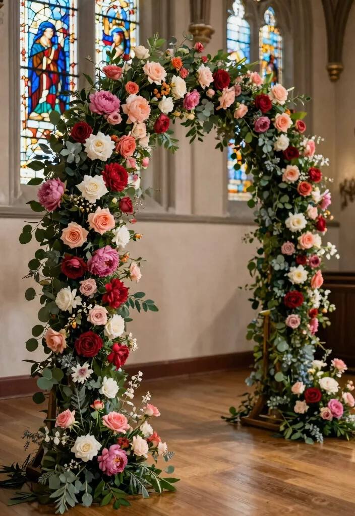 16 Church Wedding Arch Ideas With Timeless Grace 2 16 Church Wedding Arch Ideas With Timeless Grace - 2. Floral Cascade 1