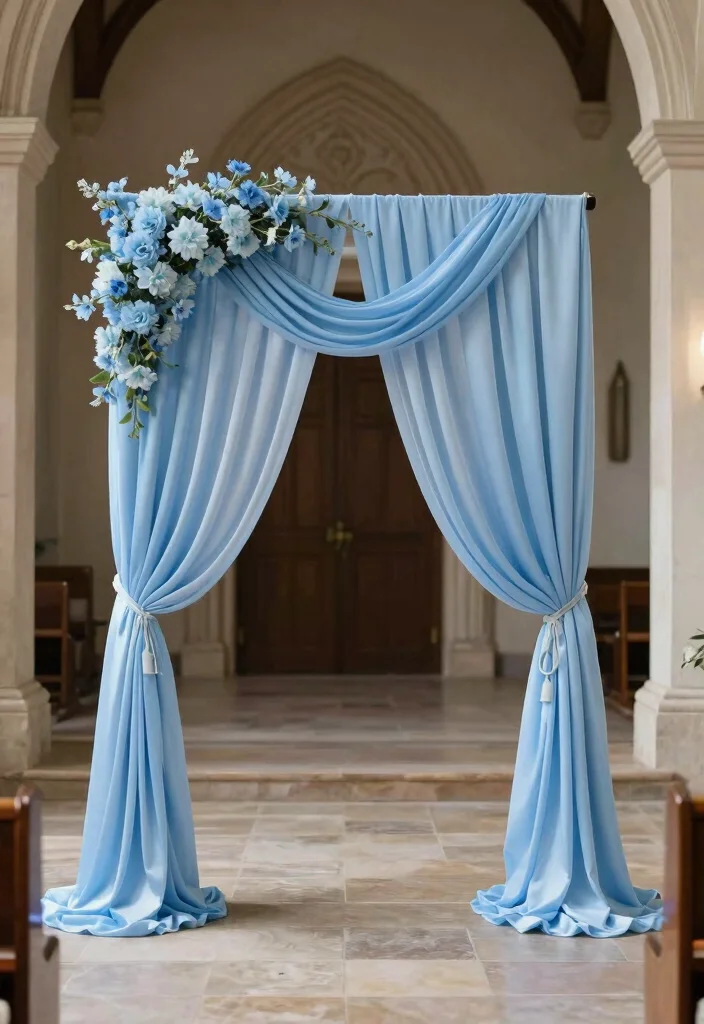 16 Church Wedding Arch Ideas With Timeless Grace 25 16 Church Wedding Arch Ideas With Timeless Grace - 5. Monochromatic Elegance 1