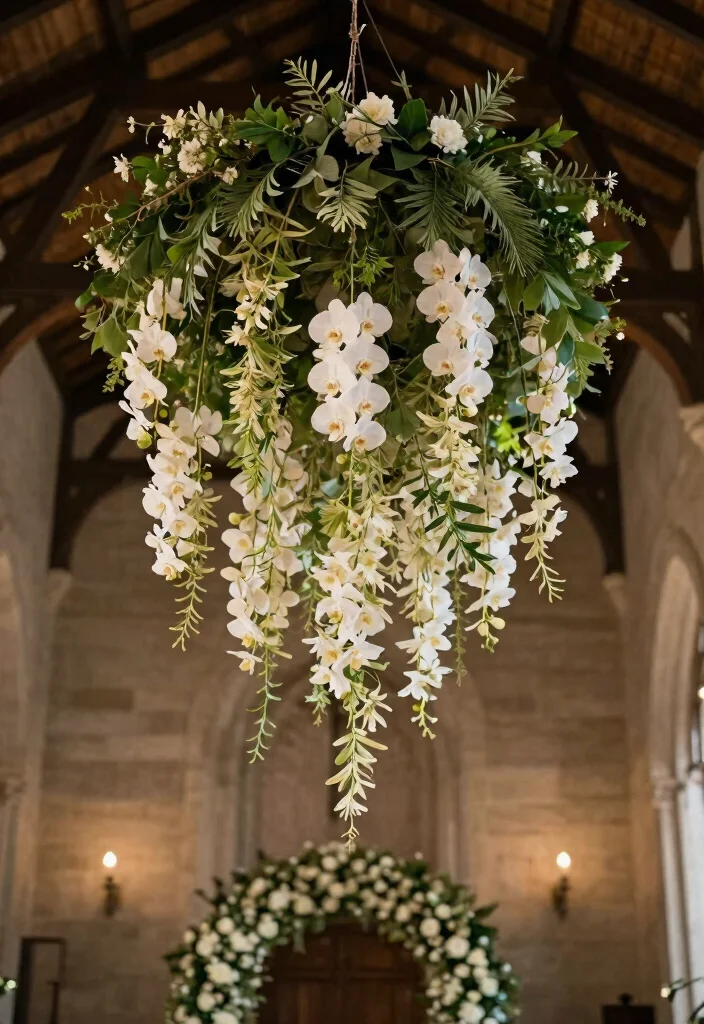 16 Church Wedding Arch Ideas With Timeless Grace 49 16 Church Wedding Arch Ideas With Timeless Grace - 9. Hanging Florals 1