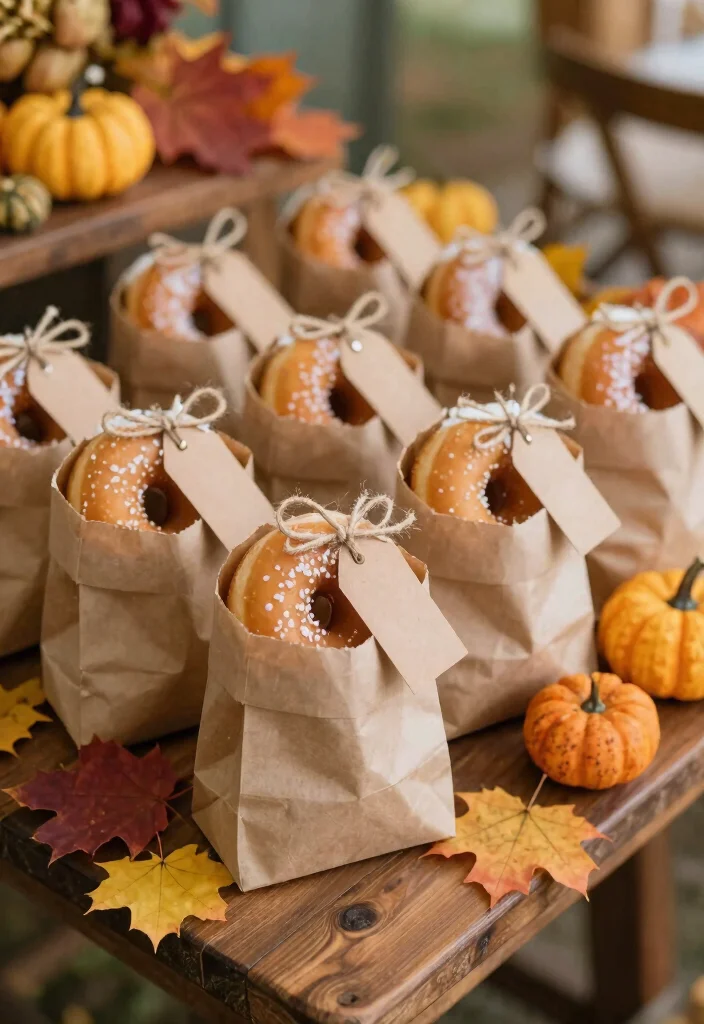 16 Fall Wedding Favors for Guests Ideas With Autumn Touch 13 16 Fall Wedding Favors for Guests Ideas With Autumn Touch - 3. Gourmet Apple Cider Donuts 1