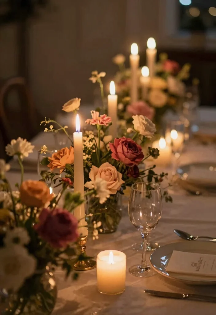 16 Floral Centerpieces Wedding Ideas With Fresh Elegance 62 16 Floral Centerpieces Wedding Ideas With Fresh Elegance - 12. Candlelit Floral Arrangements 1