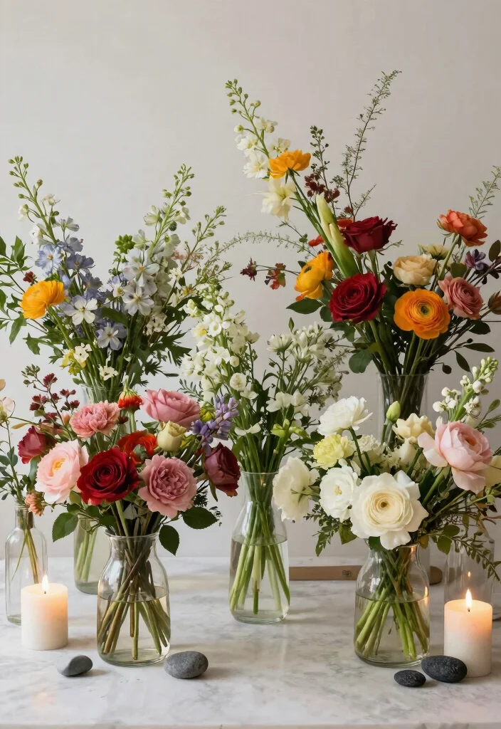 16 Floral Centerpieces Wedding Ideas With Fresh Elegance 66 16 Floral Centerpieces Wedding Ideas With Fresh Elegance - 16. Seasonal Flower Bouquets 1