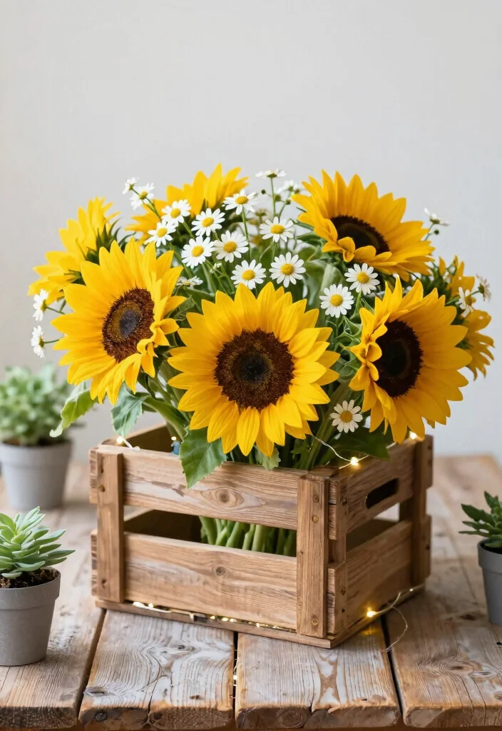 16 Floral Centerpieces Wedding Ideas With Fresh Elegance 26 16 Floral Centerpieces Wedding Ideas With Fresh Elegance - 6. Repurposed Wood and Fresh Florals 1