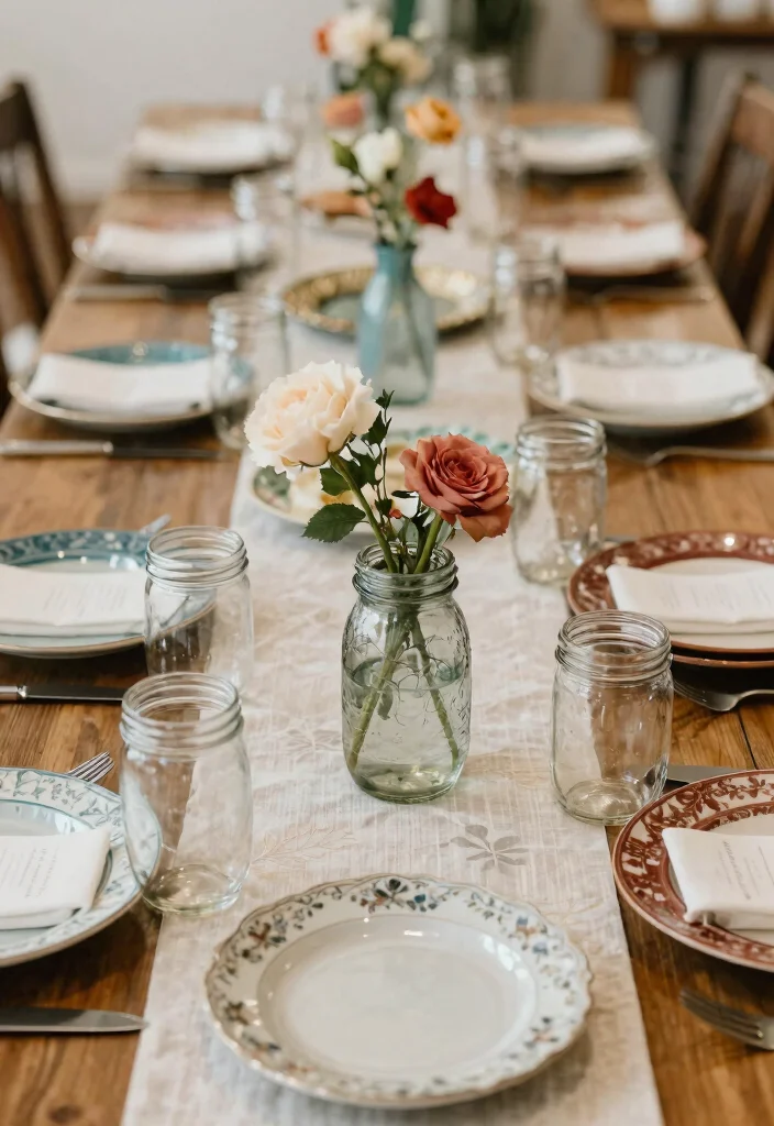 16 Guest Table Decor Wedding Ideas That Impress Instantly 52 16 Guest Table Decor Wedding Ideas That Impress Instantly - 12. Upcycled Decor Elements 1