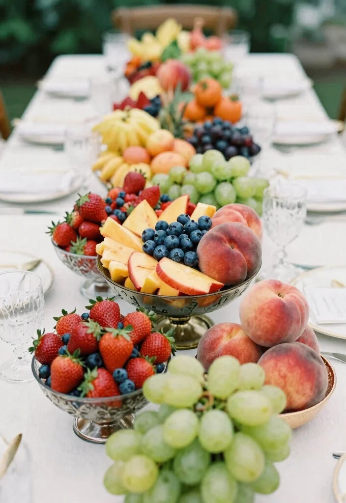 16 Guest Table Decor Wedding Ideas That Impress Instantly 53 16 Guest Table Decor Wedding Ideas That Impress Instantly - 13. Seasonal Fruit Displays 1
