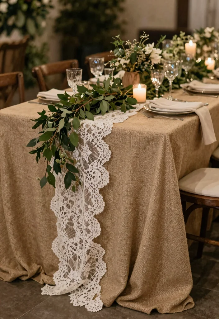 16 Guest Table Decor Wedding Ideas That Impress Instantly 26 16 Guest Table Decor Wedding Ideas That Impress Instantly - 6. Eco-Friendly Table Runners 1