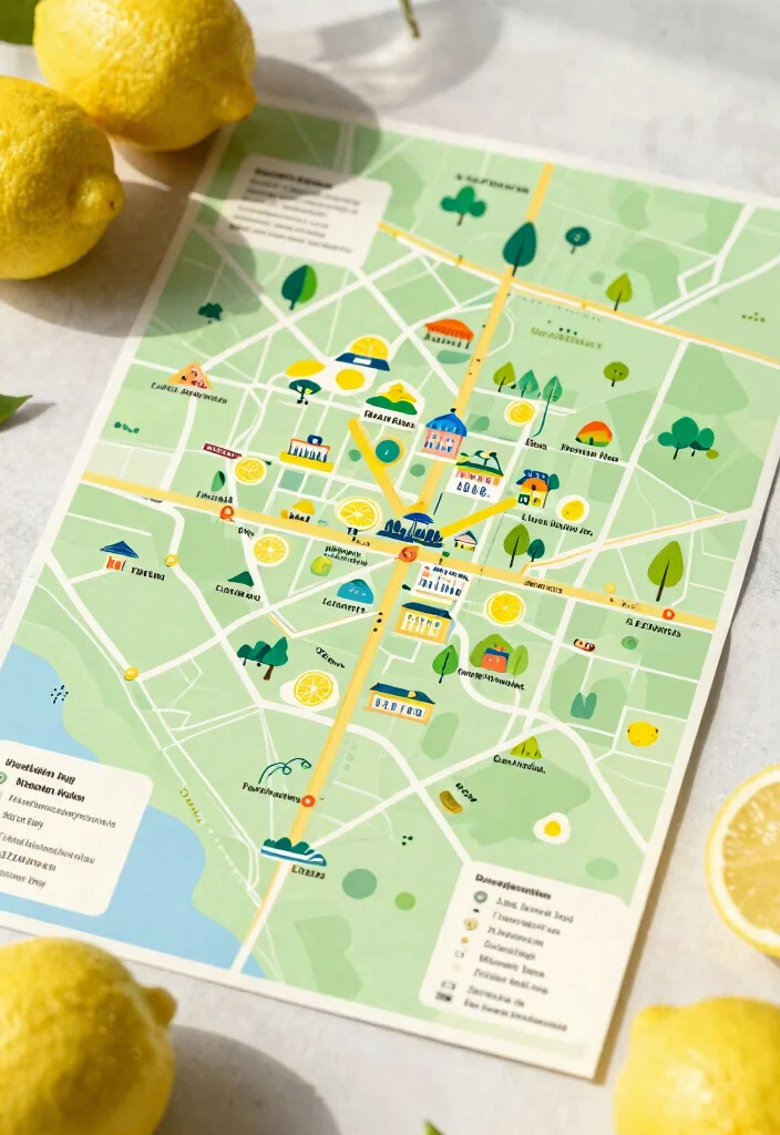 16 Lemon Wedding Invitations Ideas With Fresh Summer Vibes 30 16 Lemon Wedding Invitations Ideas With Fresh Summer Vibes - 10. Citrus-Themed Location Map 1