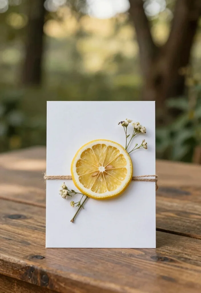 16 Lemon Wedding Invitations Ideas With Fresh Summer Vibes 12 16 Lemon Wedding Invitations Ideas With Fresh Summer Vibes - 2. Rustic Lemon Slice 1
