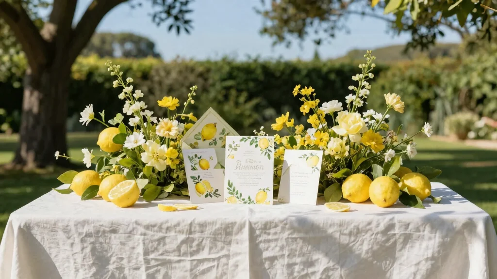 16 Lemon Wedding Invitations Ideas With Fresh Summer Vibes