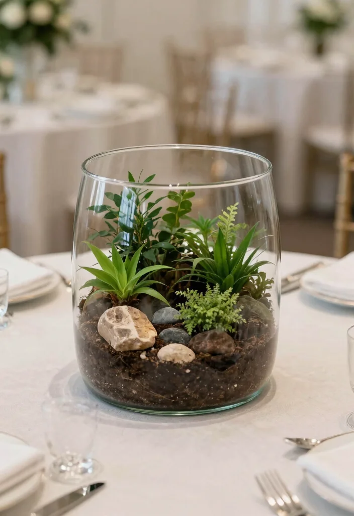 16 Minimalist Wedding Table Decor Simple Centerpieces Ideas That Shine 28 16 Minimalist Wedding Table Decor Simple Centerpieces Ideas That Shine - 8. DIY Terrarium Centerpieces 1