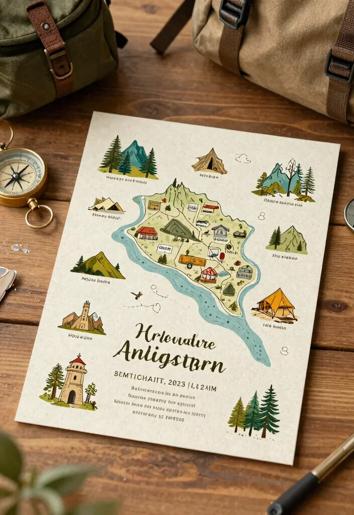 16 Mountain Wedding Invitations Ideas With Scenic Beauty - 6. Adventure Wedding Invitations 1
