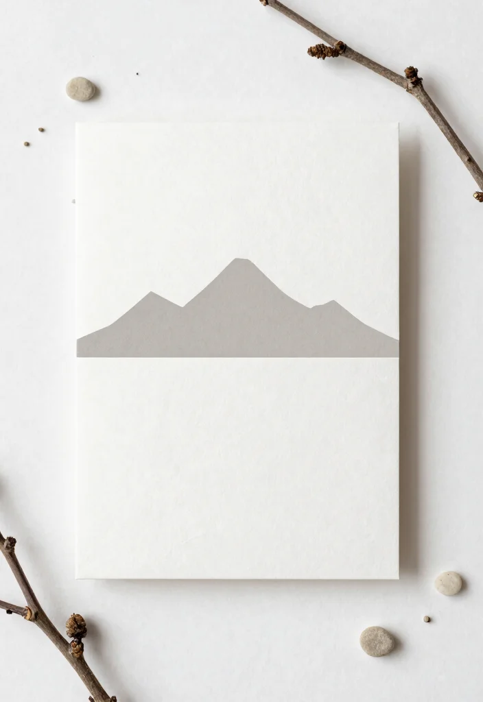 16 Mountain Wedding Invitations Ideas With Scenic Beauty - 7. Minimalist Mountain Designs 1