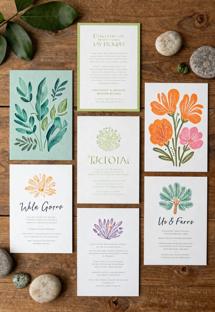 16 Mountain Wedding Invitations Ideas With Scenic Beauty - 9. Eco-Friendly Print Techniques 1