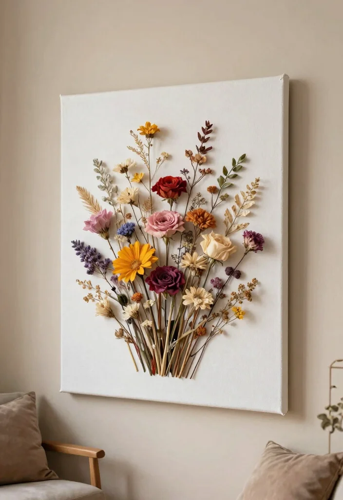 16 Preserving Wedding Flowers Ideas With Sentimental Touch - 14. Wedding Flower Art 1