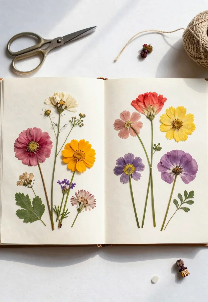 16 Preserving Wedding Flowers Ideas With Sentimental Touch - 2. Flower Pressing 1