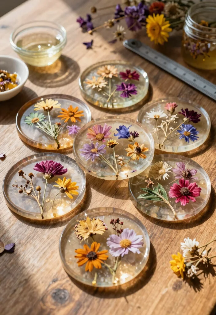 16 Preserving Wedding Flowers Ideas With Sentimental Touch - 3. Resin Flower Preservation 1