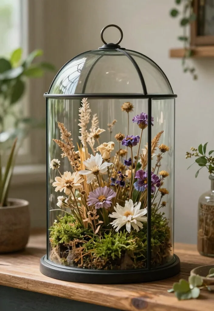 16 Preserving Wedding Flowers Ideas With Sentimental Touch - 5. Glass Terrariums 1