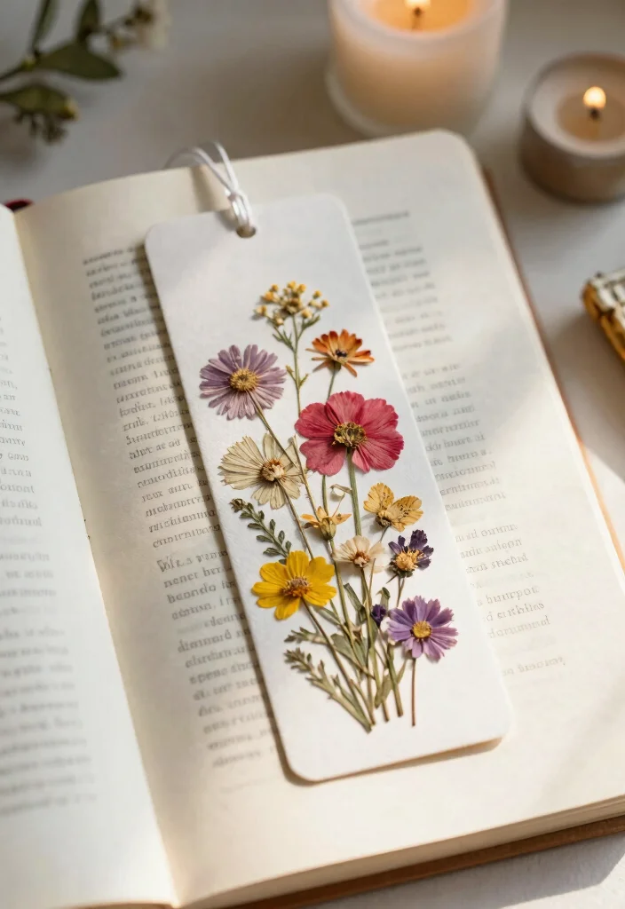 16 Preserving Wedding Flowers Ideas With Sentimental Touch - 8. Wedding Flower Bookmarks 1