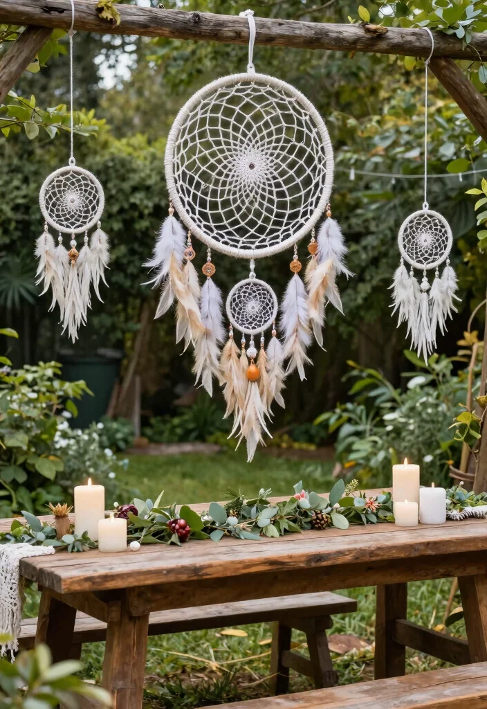 16 Simple Boho Centerpieces Wedding Ideas With Free Spirited Style 14 16 Simple Boho Centerpieces Wedding Ideas With Free Spirited Style - 4. Boho Dreamcatchers 1