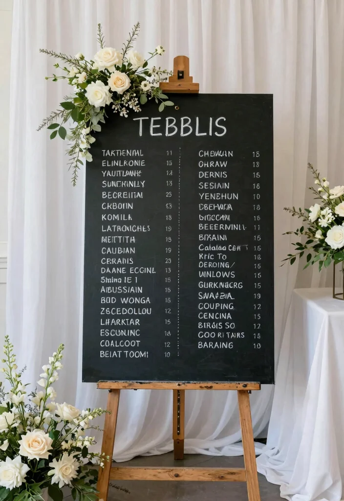 16 Wedding Ceremony Signs Ideas That Guide Beautifully - 2. Personalized Chalkboard Signs 1