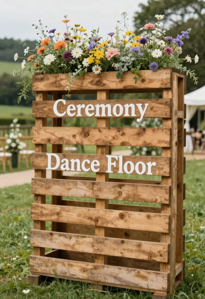 16 Wedding Ceremony Signs Ideas That Guide Beautifully - 5. Pallet Signage 1