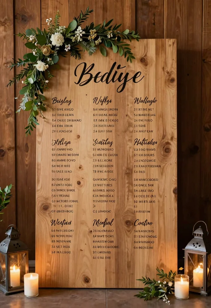 16 Wedding Signs Rustic Ideas With Cozy Charm 24 16 Wedding Signs Rustic Ideas With Cozy Charm - 4. Seating Chart Signs 1