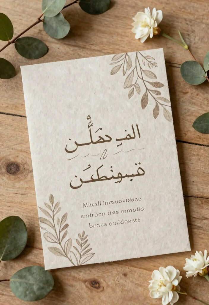 17 Arabic Wedding Invitations Ideas With Cultural Detail 39 17 Arabic Wedding Invitations Ideas With Cultural Detail - 11. Eco-Friendly Invitations 1