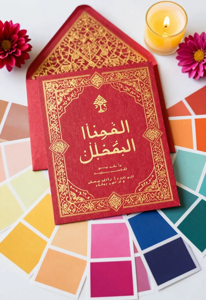17 Arabic Wedding Invitations Ideas With Cultural Detail 55 17 Arabic Wedding Invitations Ideas With Cultural Detail - 17. Color Psychology in Invitations 1
