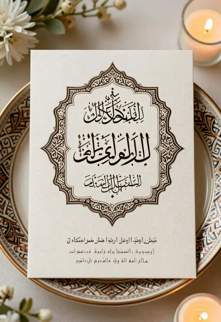 17 Arabic Wedding Invitations Ideas With Cultural Detail 2 17 Arabic Wedding Invitations Ideas With Cultural Detail - 2. Traditional Arabic Calligraphy 1