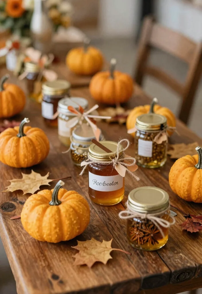 17 Autumn Wedding Table Ideas With Warm Seasonal Beauty 25 17 Autumn Wedding Table Ideas With Warm Seasonal Beauty - 5. Autumn-Inspired Favors 1