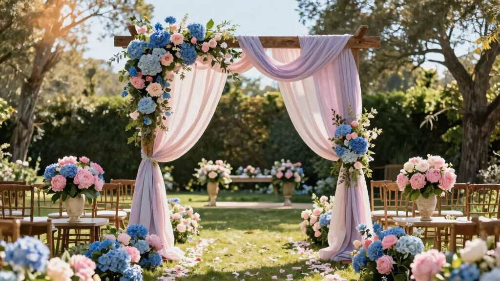 17 Blue and Pink Wedding Flowers Ideas With Soft Romance