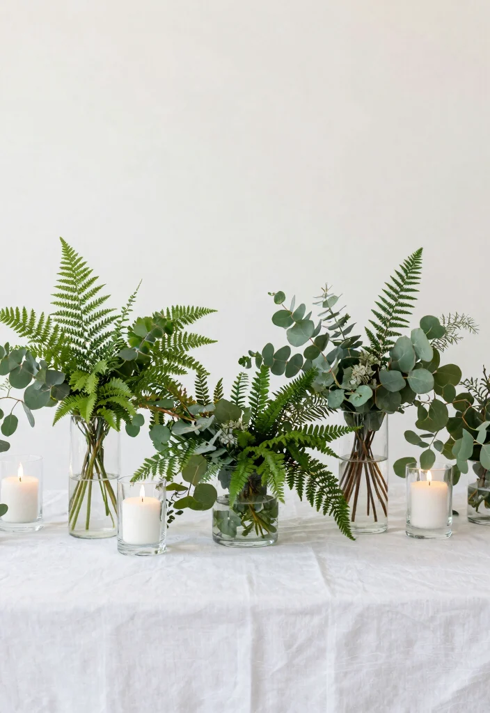 17 Civil Wedding Flowers Ideas With Simple Beauty 2 17 Civil Wedding Flowers Ideas With Simple Beauty - 2. Minimalist Greenery 1