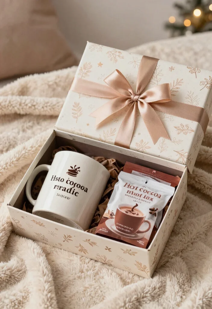17 Mug Wedding Favors Ideas That Feel Cozy & Cute - 17. Mug Gift Sets: Pair with Cozy Accessories 1