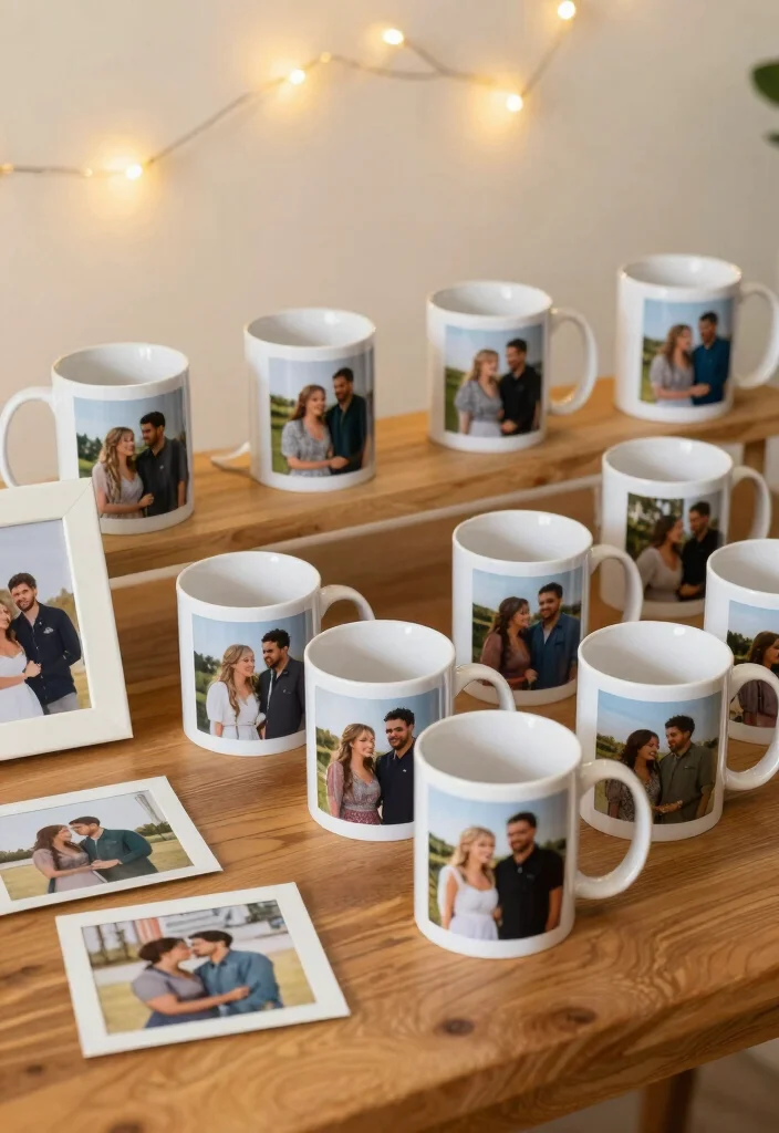 17 Mug Wedding Favors Ideas That Feel Cozy & Cute - 7. Personalized Photo Mugs to Cherish Memories 1