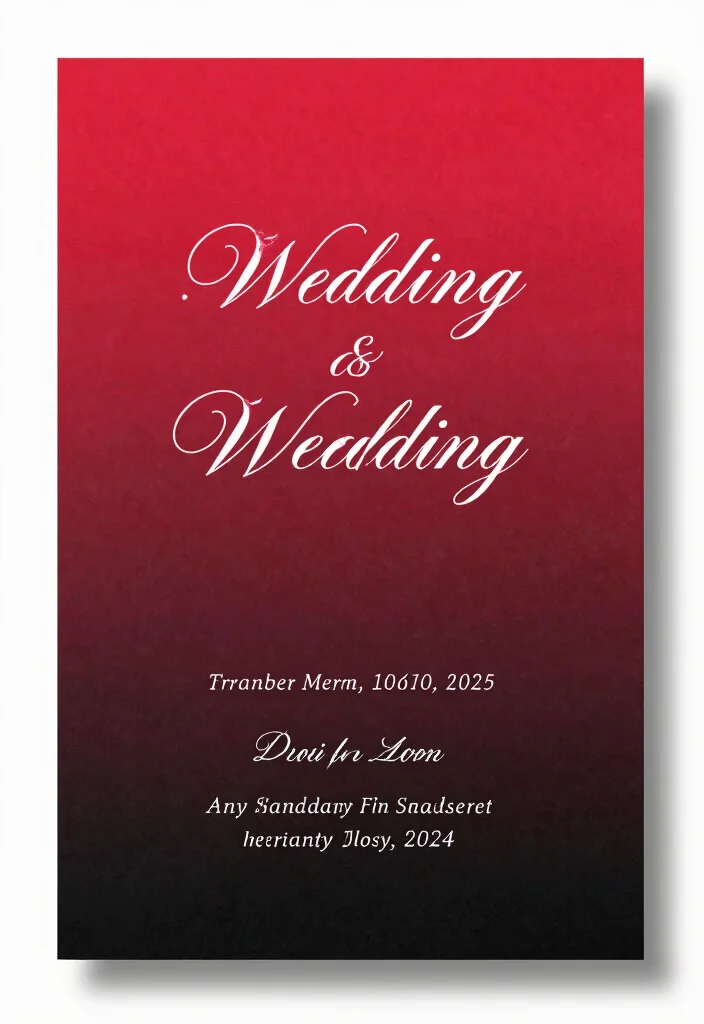 17 Red and Black Wedding Invitations Ideas With Bold Style 51 17 Red and Black Wedding Invitations Ideas With Bold Style - 11. Ombre Effects 1