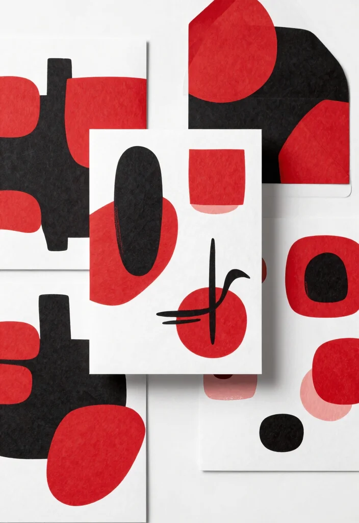 17 Red and Black Wedding Invitations Ideas With Bold Style 26 17 Red and Black Wedding Invitations Ideas With Bold Style - 6. Modern Abstract 1