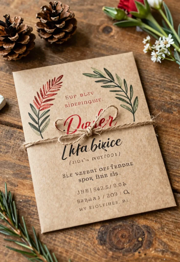 17 Red and Black Wedding Invitations Ideas With Bold Style 27 17 Red and Black Wedding Invitations Ideas With Bold Style - 7. Rustic Charm 1