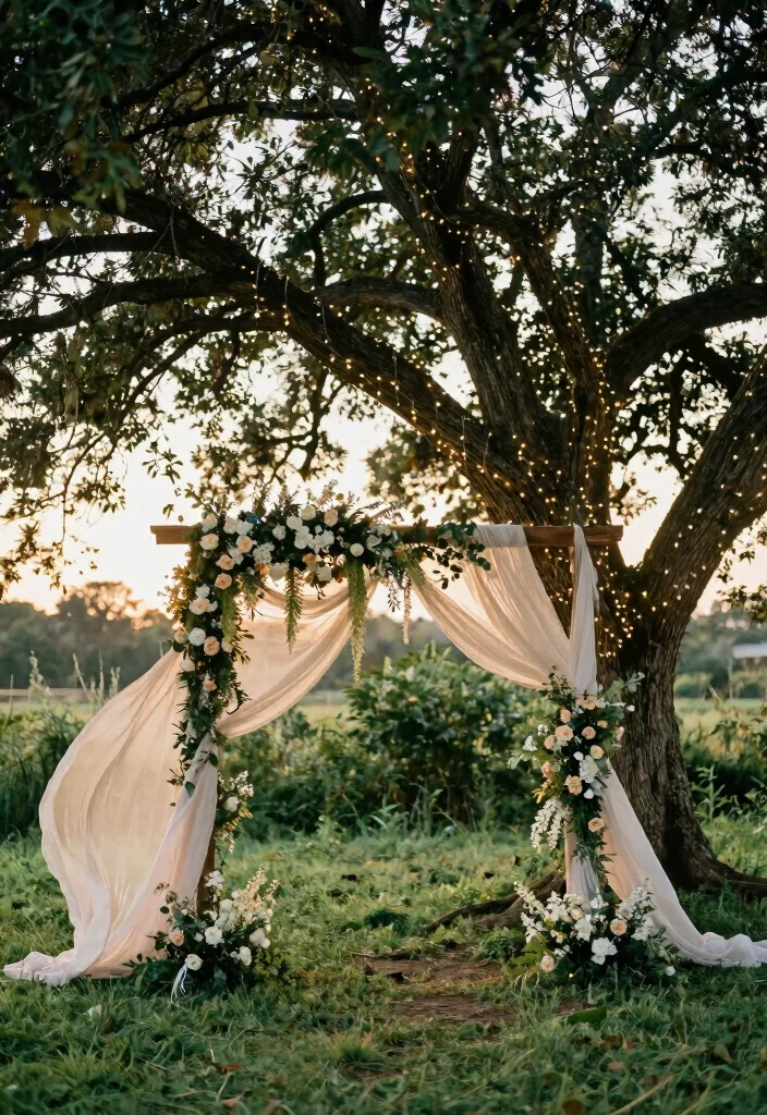 17 Simple Arch Decoration Wedding Ideas That Feel Elegant 41 17 Simple Arch Decoration Wedding Ideas That Feel Elegant - 11. Elegant Tree Arch 1