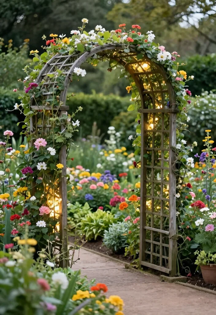17 Simple Arch Decoration Wedding Ideas That Feel Elegant 42 17 Simple Arch Decoration Wedding Ideas That Feel Elegant - 12. Garden Trellis Arch 1