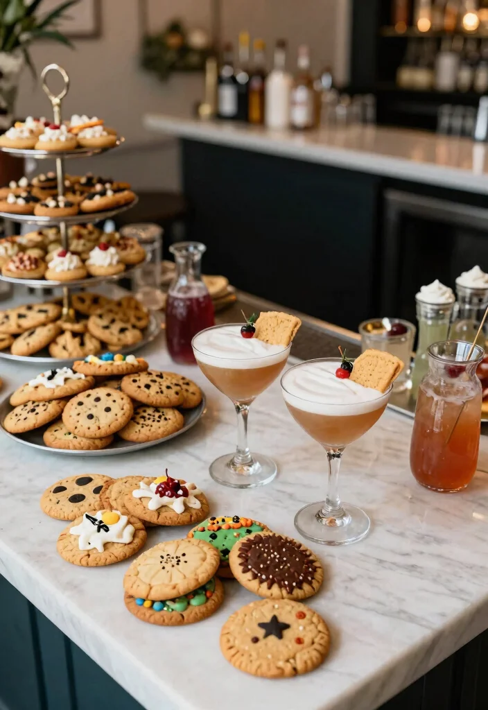 17 Wedding Cookie Table Ideas That Guests Adore 66 17 Wedding Cookie Table Ideas That Guests Adore - 16. Cookie-Infused Cocktails 1