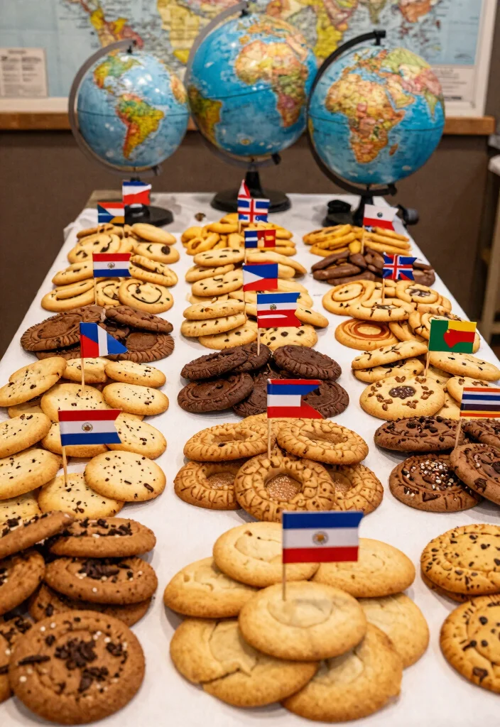 17 Wedding Cookie Table Ideas That Guests Adore 14 17 Wedding Cookie Table Ideas That Guests Adore - 4. International Cookie Showcase 1