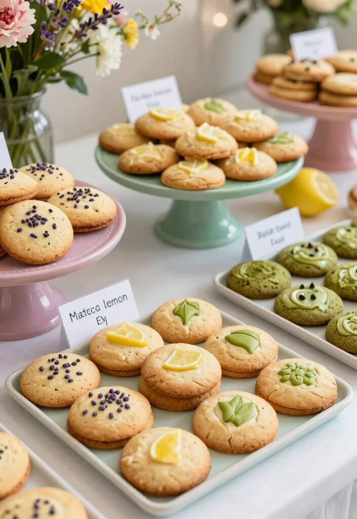 17 Wedding Cookie Table Ideas That Guests Adore 25 17 Wedding Cookie Table Ideas That Guests Adore - 5. Get Creative with Unique Flavors 1