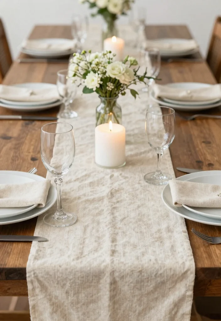 17 Wedding Shower Centerpieces Ideas That Feel Sweet & Chic 53 17 Wedding Shower Centerpieces Ideas That Feel Sweet & Chic - 13. Eco-Friendly Table Runners 1