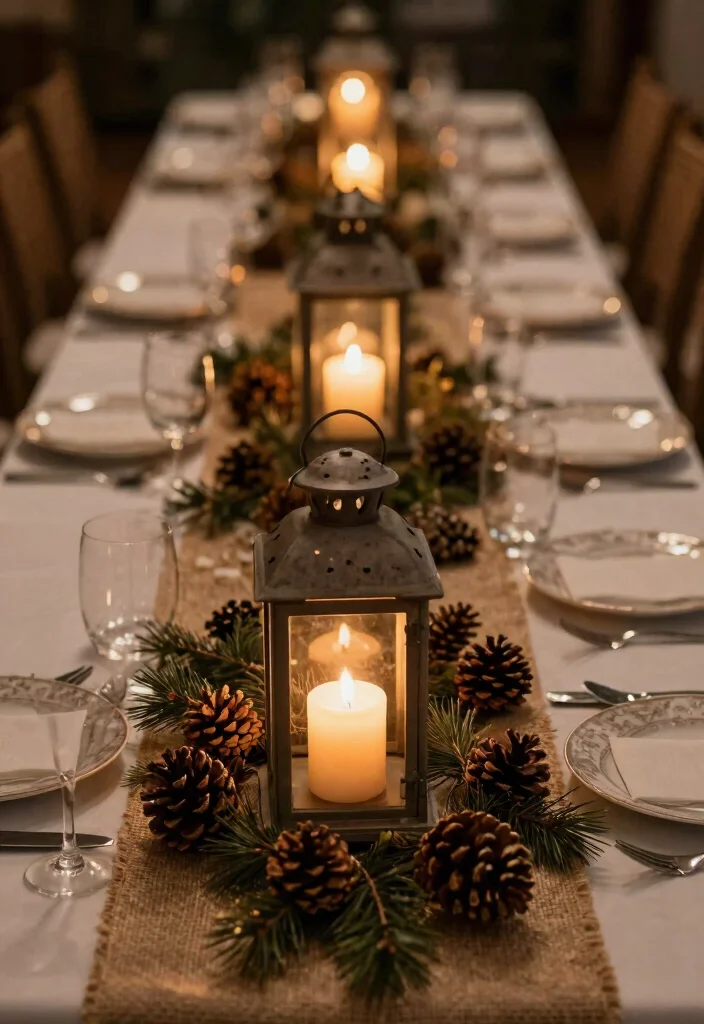 17 Western Wedding Table Centerpieces Ideas With Country Charm - 3. Rustic Lanterns 1