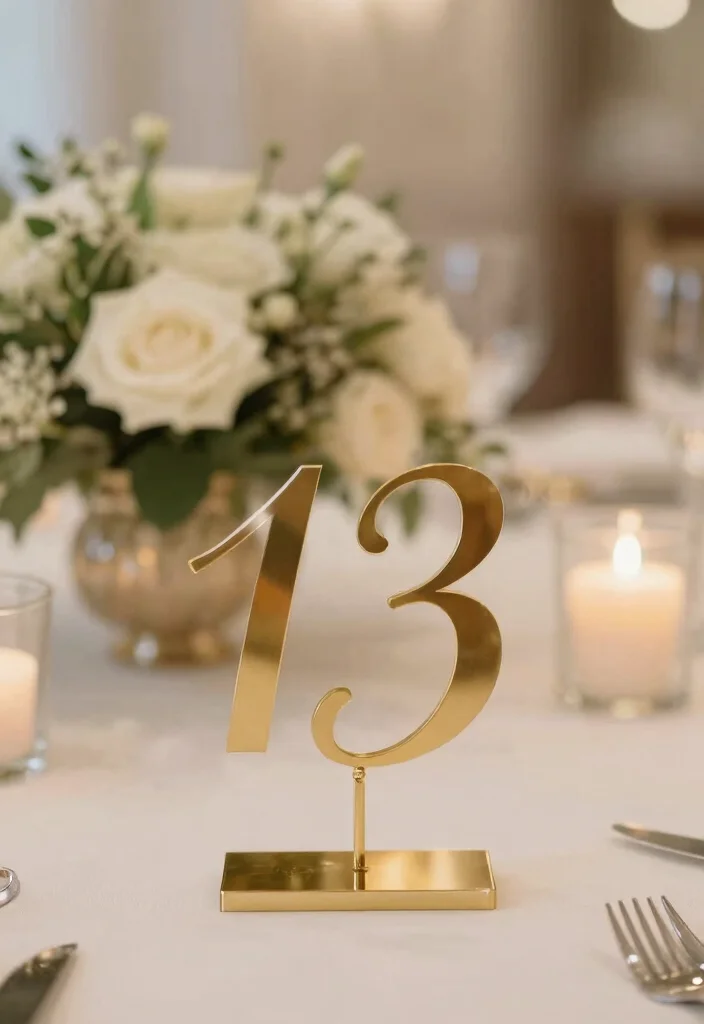 18 Black Wedding Table Decor Ideas With Bold Sophistication - 15. Customized Table Numbers 1
