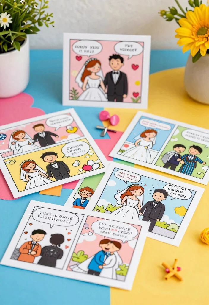 18 Book Wedding Invitations Ideas With Creative Twist 50 18 Book Wedding Invitations Ideas With Creative Twist - 10. Comic Strip Invitations 1